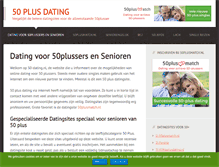 Tablet Screenshot of 50-dating.nl